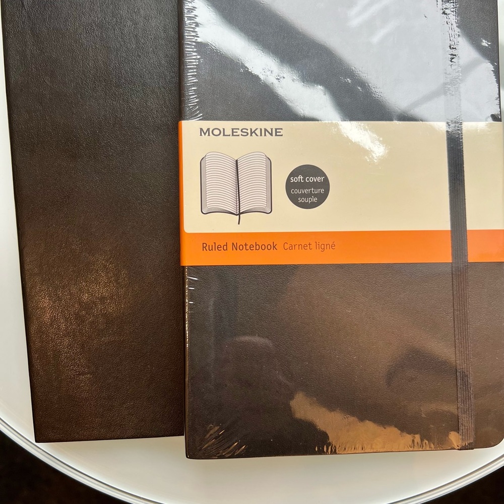 2 Moleskine Black Ruled Journal